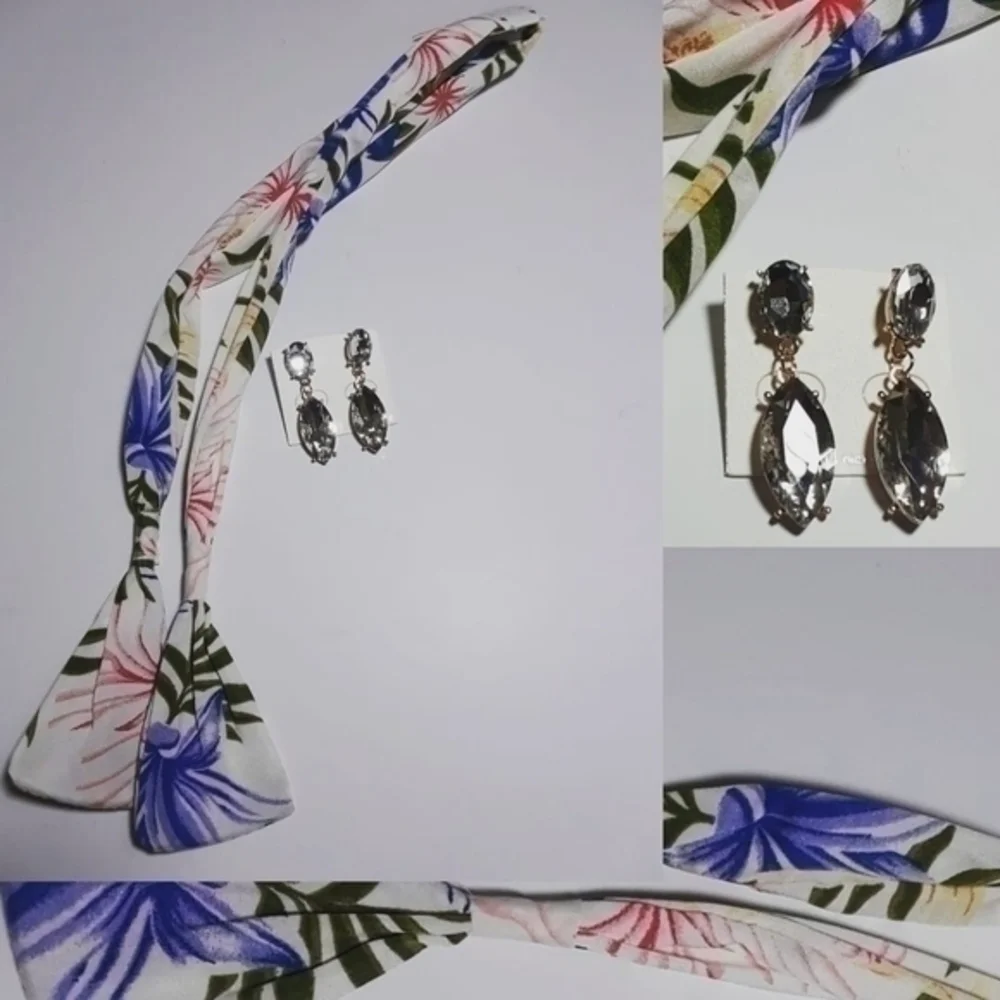 Bend-N-Bow Headband & Heart Earrings Set